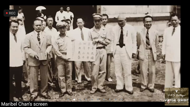 中正學院目前主校區所在地當時動土儀式照片。