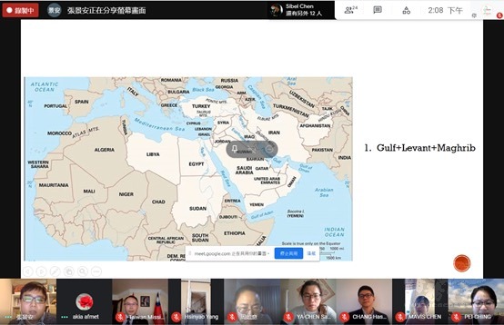 現今中東地區的地理位置(代表處提供照片)