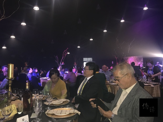 僑委會惜別晚宴會場。