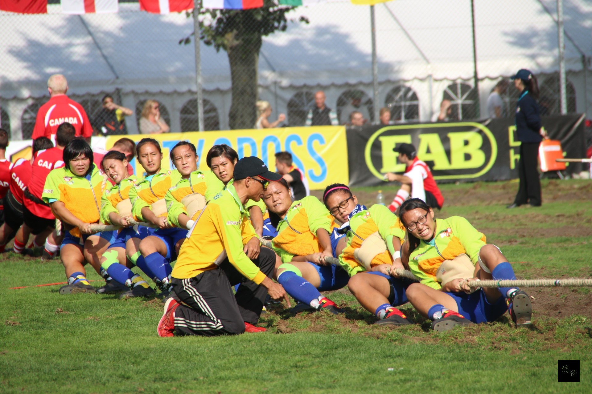A Taiwanese tug-of-war team grabbed six gold medals at the 2016 TWIF World Outdoor Championships in Sweden.(Photo courtesy of CNA)