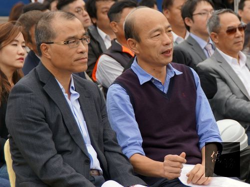 Han Kuo-yu (right)/Photo courtesy of CNA