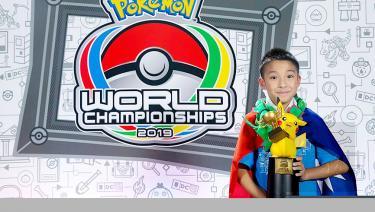 Wu Pi, 10, poses with his trophy after winning the children’s category of the Pokemon Video Game World Championships in Washington on Sunday./Photo courtesy of CNA