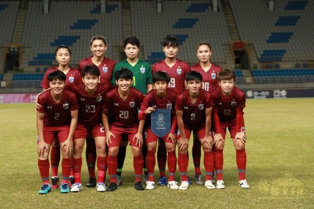 Thailand's national women's football team / Photo courtesy of Chinese Taipei Football Association