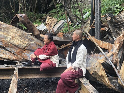 U-Theatre Founder and Director Liu Rou-yu (left) and U-Theatre Artistic-Director Huang Chih-chun /Photo courtesy of CNA