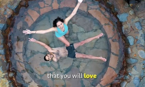 Nuseir Yassin and his girlfriend Alyne Tamir (Image taken from facebook.com/nasdaily)