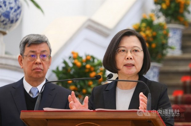President Tsai Ing-wen (right) and Vice President Chen Chien-jen/Photo courtesy of CNA