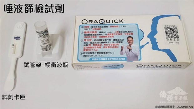 The OraQuick HIV test kit / Image courtesy of the Taiwan CDC
