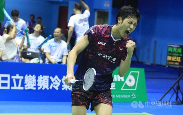 World No. 2 Chou Tien-chen.／Photo courtesy of CNA