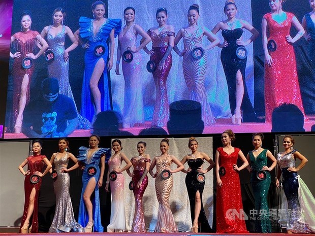 The top 10 contestants of the Runway of Fashion 2020 pageant held in Hsinchu on Sunday./ Photo courtesy of CNA