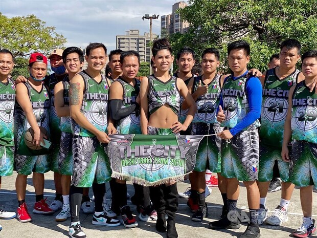 The City basketball team at the opening ceremony of the Chungli Basketball League (CBL) Commercial Winter League Season 6./ Photo courtesy of CNA