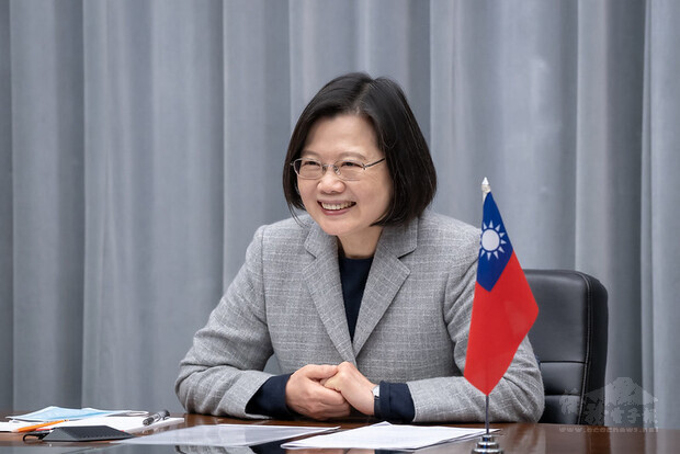 President Tsai Ing-wen meets with US Ambassador to UN Kelly Craft via videoconference.