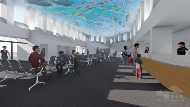 An illustration showing the interior design for Ludao Airport. Image courtesy of the CAA