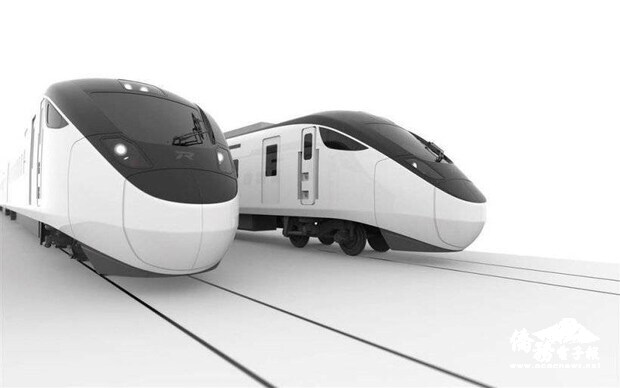 A rendered image shows the design of the new EMU3000 model. Image courtesy of the Taiwan Railways Administration