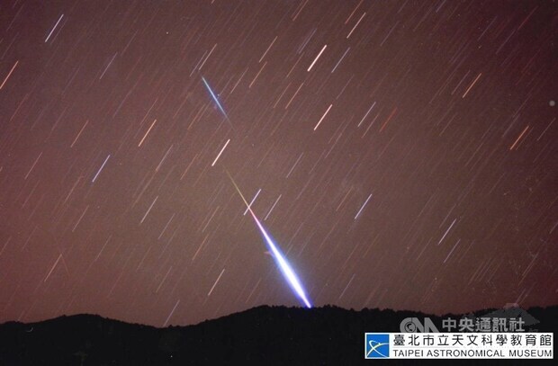 Lyrid meteor shower / Photo courtesy of the Taipei Astronomical Museum