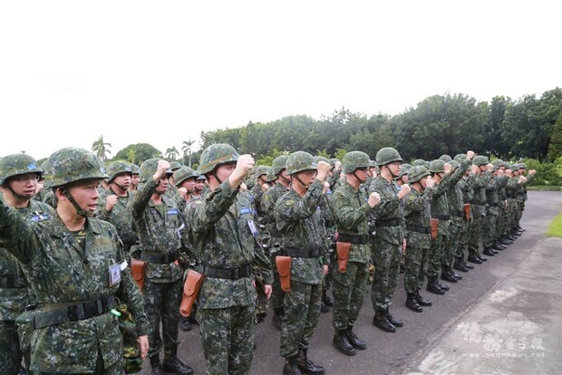 Reservists take part in the annual Han Kuang exercises in 2016.Photo courtesy of the Army