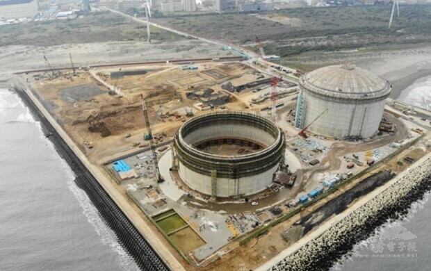 The Datan LNG terminal project under construction (image taken from the CPC Corp., Taiwan website)