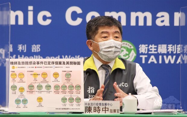 Health and Welfare Minister Chen Shih-chung. Photo courtesy of the CECC