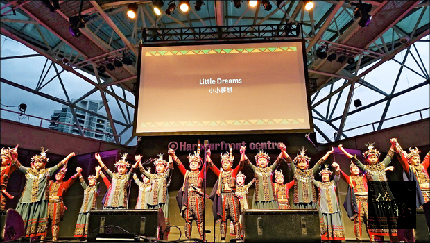 「青葉魯凱歌謠兒童合唱團」，受邀到加拿大表演。（自由時報提供）