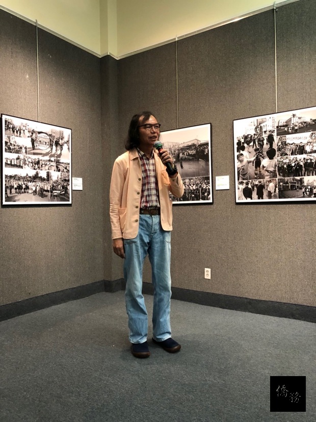 知名攝影家宋隆泉擅長以黑白攝影手法保留民主運動事件最單純的樣貌。