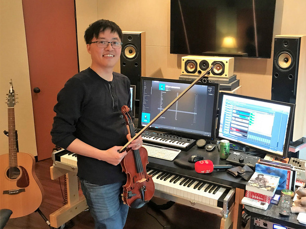 台灣作曲家陳彥竹（圖）在好萊塢所在地的洛杉磯從事電影、電視配樂，今年因電視劇「魂囚西門」入圍金鐘獎音效獎。(中央社提供)