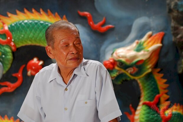 以剪黏技藝聞名、作品遍及台南多家廟宇的藝師王保原因病逝世,享耆壽93歲。(台南市文資處提供)