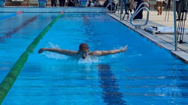 已取得200公尺蝶式奧運門票的王冠閎,目前正在國訓中心積極備戰東京奧運。