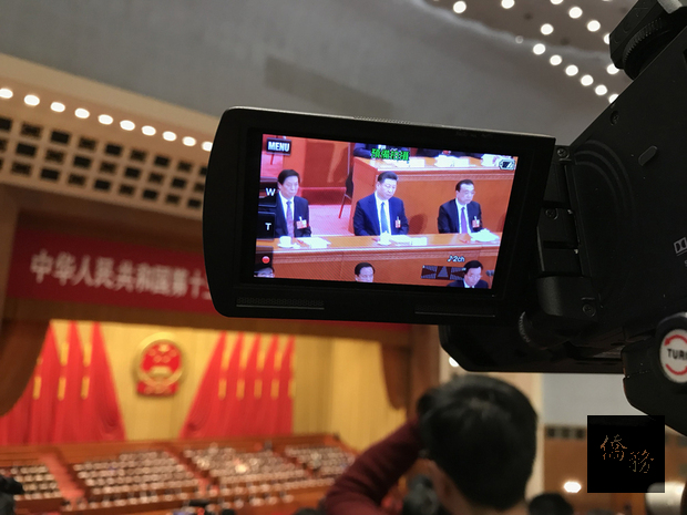中國人大11日表決通過修憲案，刪除國家主席連任不得超過兩屆的規定。(中央社提供)
