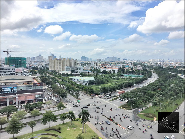 富美鑫在胡志明市完善開發計畫，已成越南「小天母」。（自由時報提供）