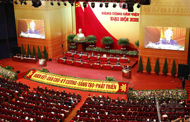 越共13大會議26日開幕，越南全國1587名黨代表與會，會議將進行至2月2日。