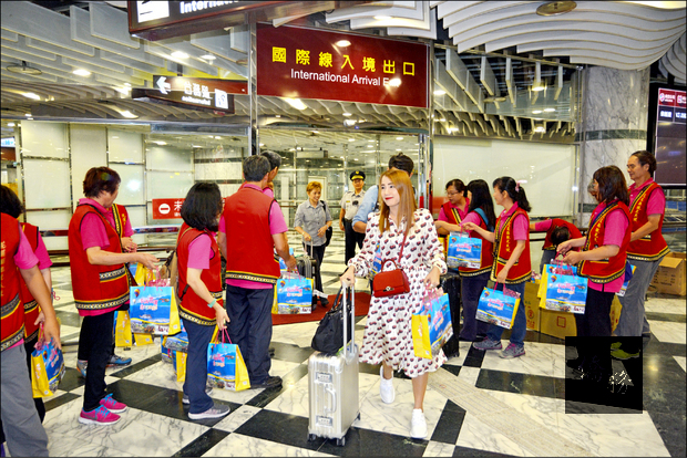 花蓮曼谷首航，117名來自泰國的旅客將停留花東5天進行深度旅遊。（自由時報提供）